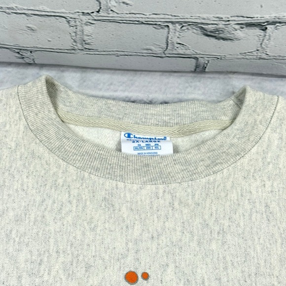 Champion Reverse Weave Crewneck Sweatshirt Size 2XL Gray NeRVE Volleyball S149 - Picture 9 of 15